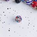 Multi-color 10mm Shamballa crystal spacer bead for DIY jewelry making and crafting - 14#