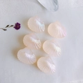 Macro shot of iridescent mermaid-style shell beads for DIY jewelry making - Aurora Champagne (5#)