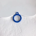 Blauwe ronde veerring sluiting van metaallegering voor DIY sieraden en sleutelhangers - Blauw (KP5425)