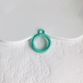 Muntgroene ronde veerring O-ring connector voor DIY sleutelhanger accessoires - Muntgroen (KP5425)
