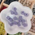 Perle carrée strass violet clair de 14mm pour la fabrication de bijoux DIY - Forme de cube / 14mm-15mm / Violet Uni