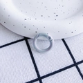 Regenbogenfarbener runder Karabinerverschluss mit Metallglanz für DIY-Schmuckzubehör - Irisierend Blau-Lila (20mm)