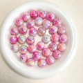 Pink and purple 16mm AB iridescent acrylic cloud beads for DIY jewelry making - Pink-Purple Aurora Iridescent (3#)