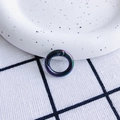 Regenboog iriserende metalen veerring connector voor het maken van sieraden en DIY - Regenboog (20mm)