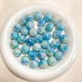 16mm AB kleurrijke aurora blauwe acrylkralen voor DIY sieraden en sleutelhangers - Aurora Blauw-Groene Gradiënt (5#)