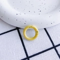 Gepolijste heldergele ronde veerring connector voor DIY sieraden en sleutelhangers - Helgeel (20mm)