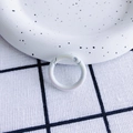 Witte iriserende ronde karabijnsluiting voor DIY-sieraden en sleutelhangers maken - Wit Iristerend (25mm)
