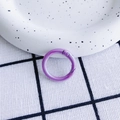 Glanzende paarse legering veerring connector voor DIY sleutelhangers - Paars (25mm)