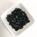Glossy black double-hole flat beads for DIY handmade jewelry and bracelet making - Black