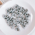 Glossy light gray V-shaped acrylic spacer beads for DIY jewelry and phone chain making - Gray Moon Shaped Bead (5#)