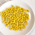 Glossy bright yellow crescent acrylic beads for DIY jewelry and accessory making - Lemon Yellow Moon Shaped Bead (7#)