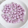 Light purple wheat grain shaped acrylic loose beads for DIY jewelry and phone chains - Light Purple Flower Bud Bead (09#)