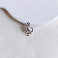 Pendentif théière argenté poli avec doubles boucles pour la création de bijoux - Breloque Théière Européenne Argentée Polie (15#)