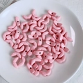 Pink crescent-shaped acrylic beads for DIY jewelry making and handmade accessories - Light Pink Moon Shaped Bead (10#)