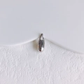 Polished silver teardrop pendant with metallic mirror finish for DIY jewelry making - Silver Teardrop (10#)