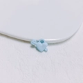 Pendentif cœur mat bleu clair en alliage avec trou de suspension pour bijoux DIY - Style de Cœur Bleu Clair (19#)
