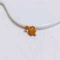 Pendentif en forme de cœur orange caramel avec finition mate pour la création de bijoux - Style de Cœur Orange Caramel (21#)