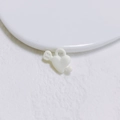 Breloque en forme de cœur avec flèche en blanc mat pour la création de bijoux DIY - Style de Cœur Blanc Pur (22#)