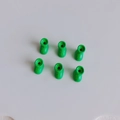 Set of six green macaron colored boot shaped resin charms for DIY jewelry making - Green (3)