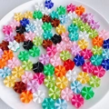 Cuentas de acrílico coloridas en forma de flor para joyas y accesorios DIY - Colores Mezclados
