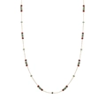 Collana vintage in perle di vetro turchese con catena in acciaio al titanio - Collana di Perline Fatta a Mano (XL478)
