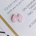 Macro shot of translucent pink resin bow accessory for DIY jewelry and nail art - Pink (1#)