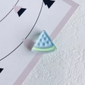 Süßer Harz-Wassermelonen-Anhänger in Hellblau und Grün für DIY-Haarschmuck - Hellblau (8#)