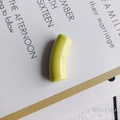 Polished olive green and yellow resin curved tube beads for DIY jewelry making - 10 Pieces Pack / Olive Green