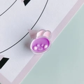 Macro-opname van paarse acryl konijn kraal voor DIY-accessoires en decoraties - 2#(Paars)