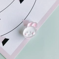Macro-opname van roze konijnenkralen van acryl voor DIY-sieraden en haaraccessoires - 3#(Crème Wit)