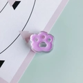 Lindo colgante de pata de gato en resina morado claro para accesorios de DIY - Púrpura
