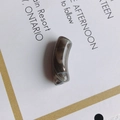 Détail de perle tube en acrylique marbré pour la création de colliers et bijoux DIY - Marbre Gris Brun (15#)