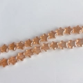 Primer plano de cuentas de vidrio en forma de estrella melocotón para joyería DIY - Naranja Claro (1#)