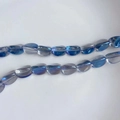 Détail macro de perles en cristal aurora avec dégradé bleu-violet pour bijoux DIY - Fil Dégradé Aura Bleu-Violet(11#)