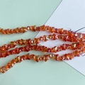 Macro shot of amber butterfly glass beads with iridescent coating for DIY jewelry making - Iridescent Amber (6#)