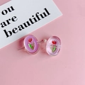 DIY harsaccessoires met tulpenthema en witte kralen voor haaraccessoire-materiaal - Paarse Tulp (KP4968)