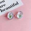DIY hars accessoires met roze tulpenpatronen voor het maken van sieraden - Transparante Tulp (KP4968)