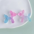 Matte acrylic balloon dog charms with pink-blue and pink-purple gradient finish - Pink Blue Gradient (1#)