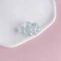 Macro detail of translucent acrylic cloud charm with iridescent pearl luster for DIY crafts - 2#