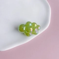 Detail of iridescent green bubble cloud acrylic charm for DIY jewelry and keychains - 10#