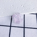 DIY iridescent acrylic rose flower charm for phone case making in gradient purple color - 13# Aurora Iridescent Purple White