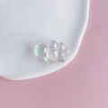 DIY aurora translucent white chunky cloud cabochon accessory for keychain making - 25#