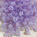 Pummelige irisierende Acryl-Blumenperlen für DIY-Schmuckherstellung in zartem Hellviolett - Irisierende Blumenförmige Perle - Hellviolett (A64#)