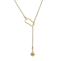 Dettaglio della collana a catena serpente dorata con maglia ovale e perla solida - Oro