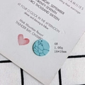 Detail of blue acrylic turquoise-style flat round bead 18mm for DIY jewelry making - Sky Blue Marble (4#)