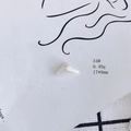 Macro shot of 17x9mm triangle aurora resin charm with pearlescent finish for DIY jewelry - Iridescent Triangle Shape (34#)
