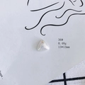 Macro detail of aurora triangle resin charm measuring 13x13mm with iridescent luster - Iridescent Triangle Bead (36#)