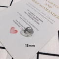 Vue macro de breloque ronde en résine 15mm avec dentelle noire sur carte de vœux - 4# (Rond 15mm)