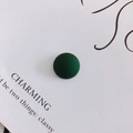 Detail of matte dark green resin semi-circle patch for DIY cases and shoe decoration - Dark Green (2#)