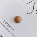 Close-up of matte brown resin geometric bead for DIY phone cases and craft accessories - Warm Coffee (9#)